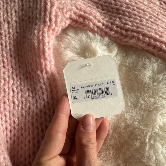 NWT ALTAR’D STATE Bloggers Favorite Knit Cherry Cardigan - Picture 8 of 9